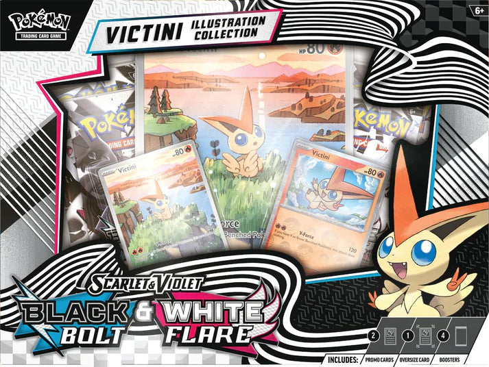Pokémon TCG: Scarlet & Violet - Black Bolt & White Flare - Illustration Collection - Victini