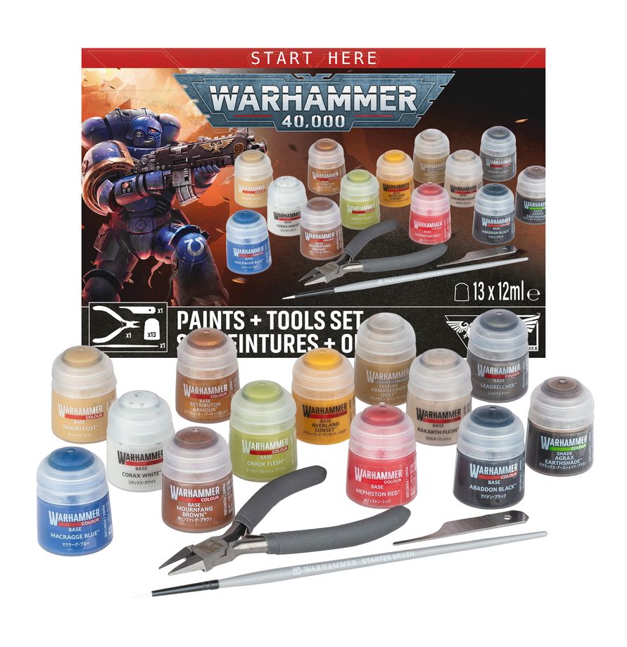 ***Pre-Order*** Warhammer 40,000: Paint + Tools set