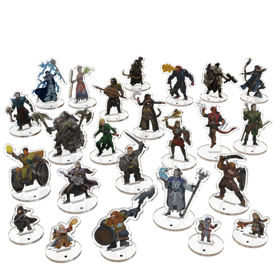 D&D Idols of the Realms 2D Acrylic Miniatures: Wizards & Warriors