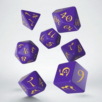 CLASSIC RPG DICE SET: PURPLE/YELLOW (7)