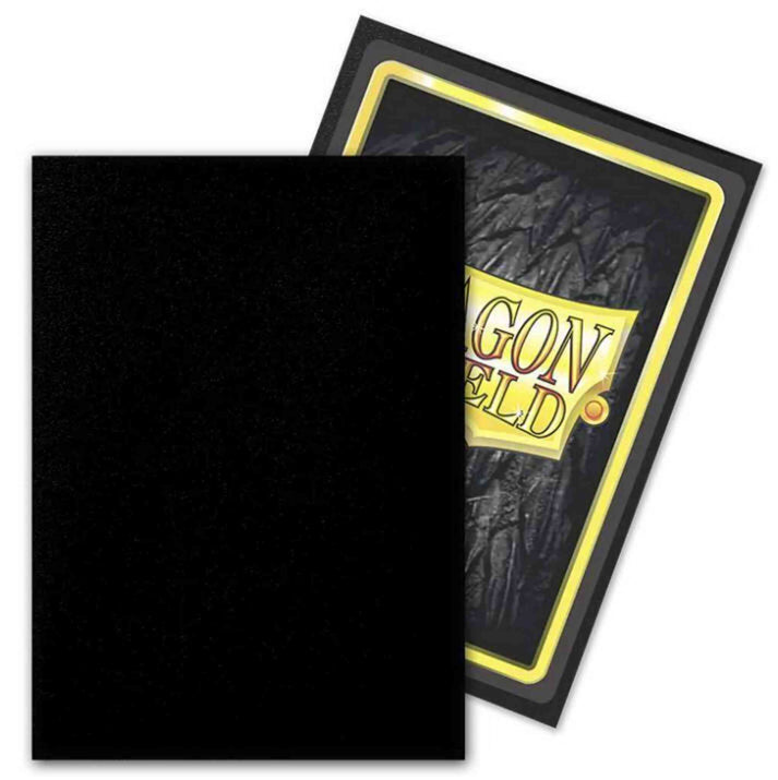 Dragon Shield Matte Outer Sleeves - Standard Size - 100ct - Black