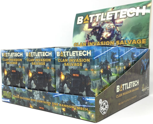 BATTLETECH CLAN INVASION SALVAGE 9CT BOX ASST