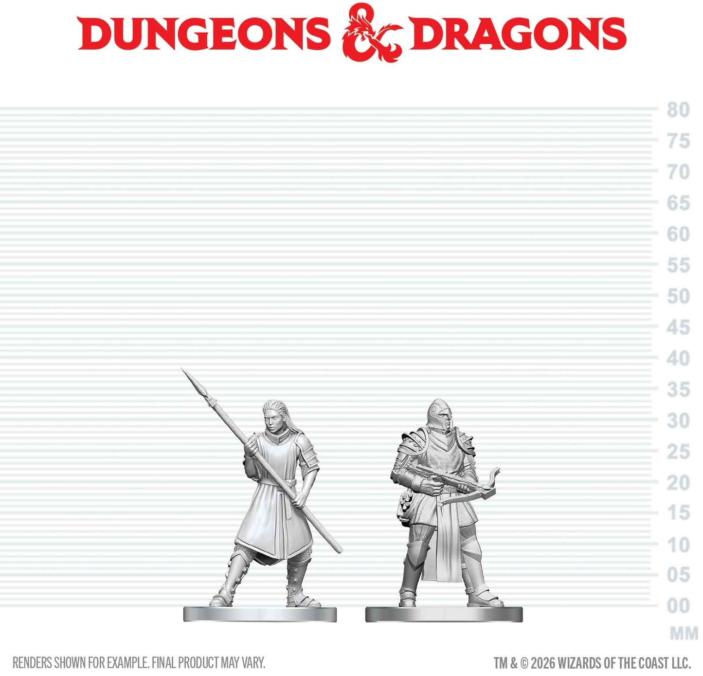 DND Unpainted Minis: Town Guards