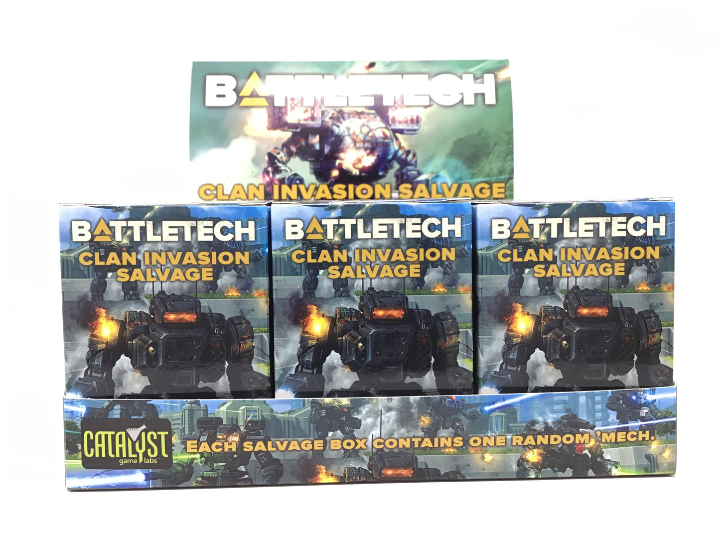 BATTLETECH CLAN INVASION SALVAGE 9CT BOX ASST