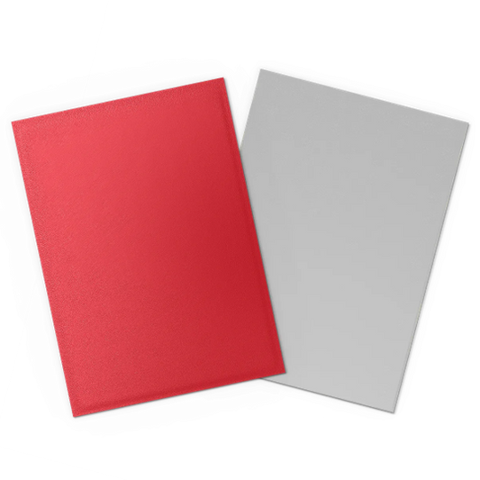 DRAGON SHIELD SLEEVES DUAL MATTE CRIMSON AND SILVER 100CT