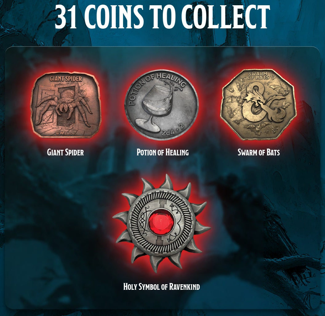 DND RAVENLOFT: CASTLE RAVENLOFT TREASURE PACKS 25CT DISPLAY