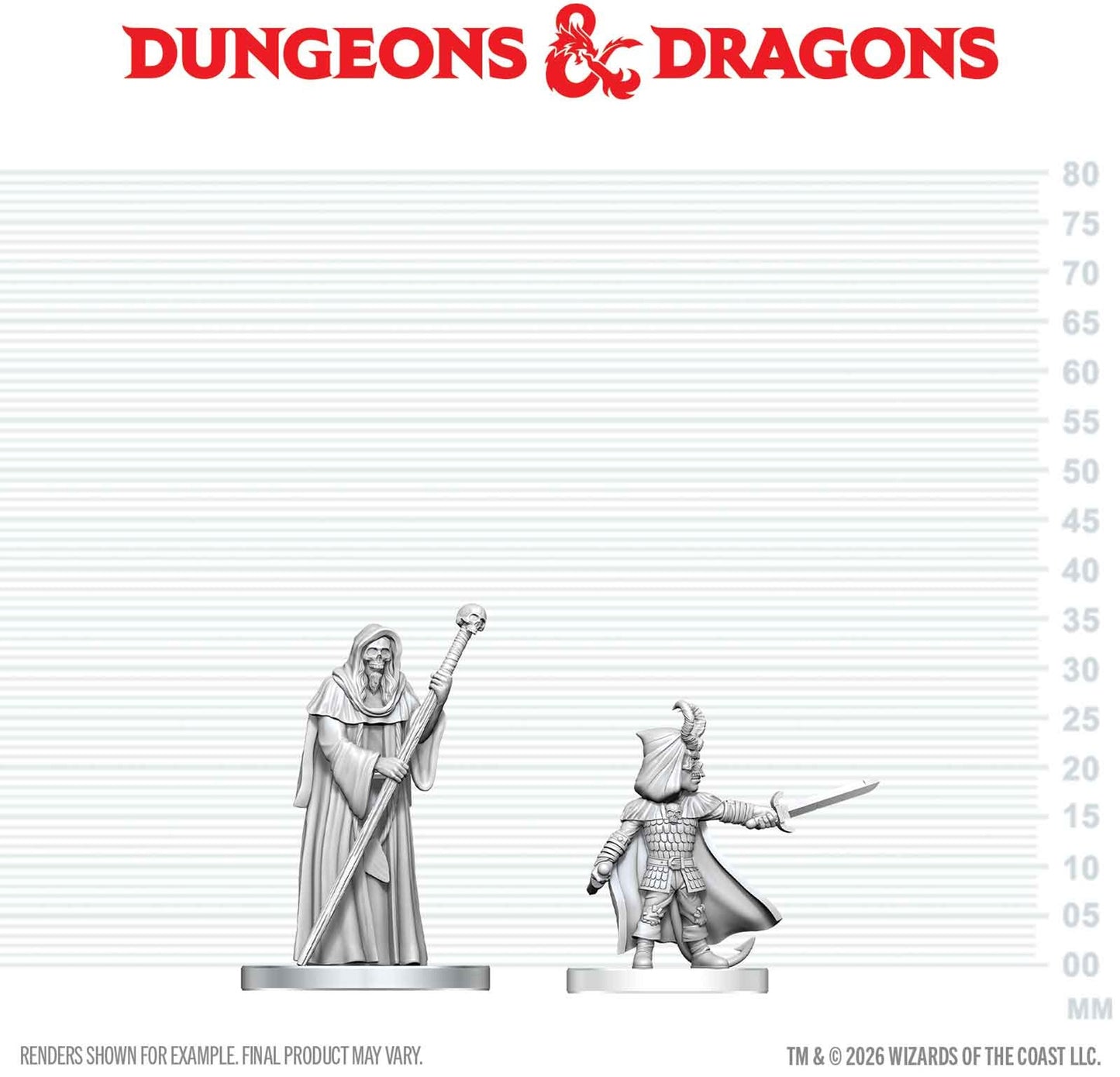 DND Unpainted Minis: Cultist of Bhaal & Cultist of Myrkul