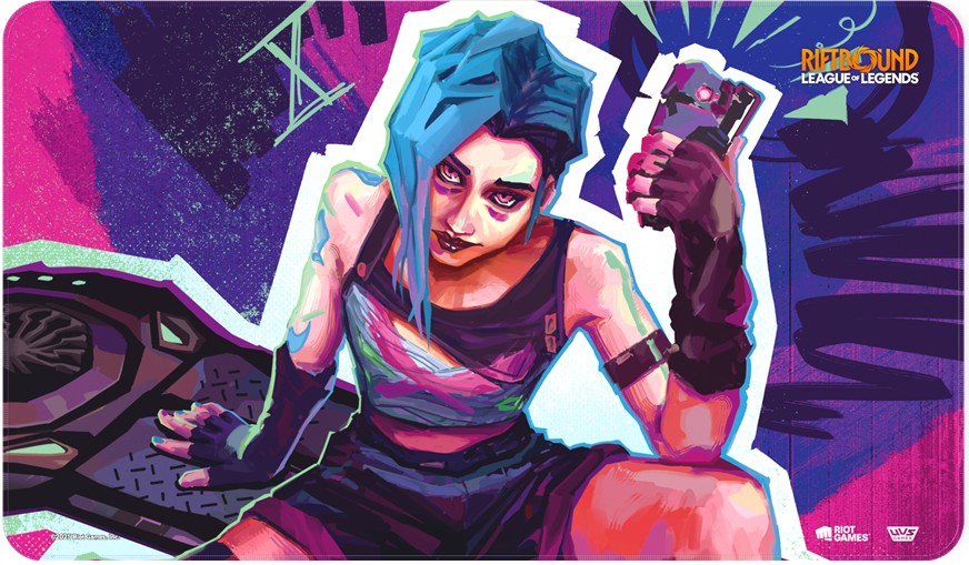 Riftfbound League of Legends TCG: Playmat Jinx