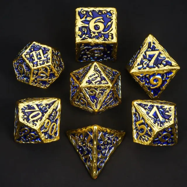 Druids Sapphire Grove - Metal Dice Set