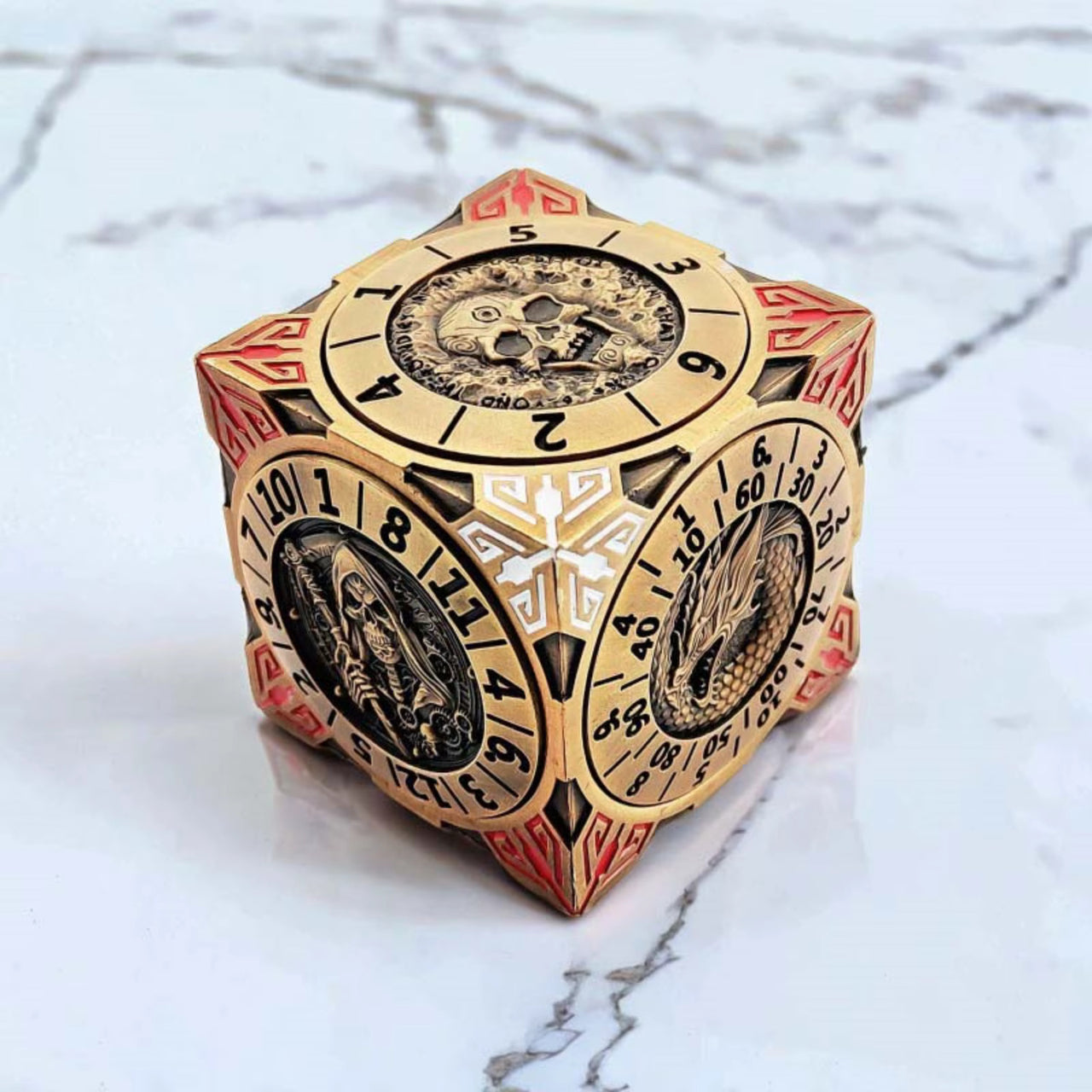 Polycube 7-in-1 Spinner Dice Set - Gold