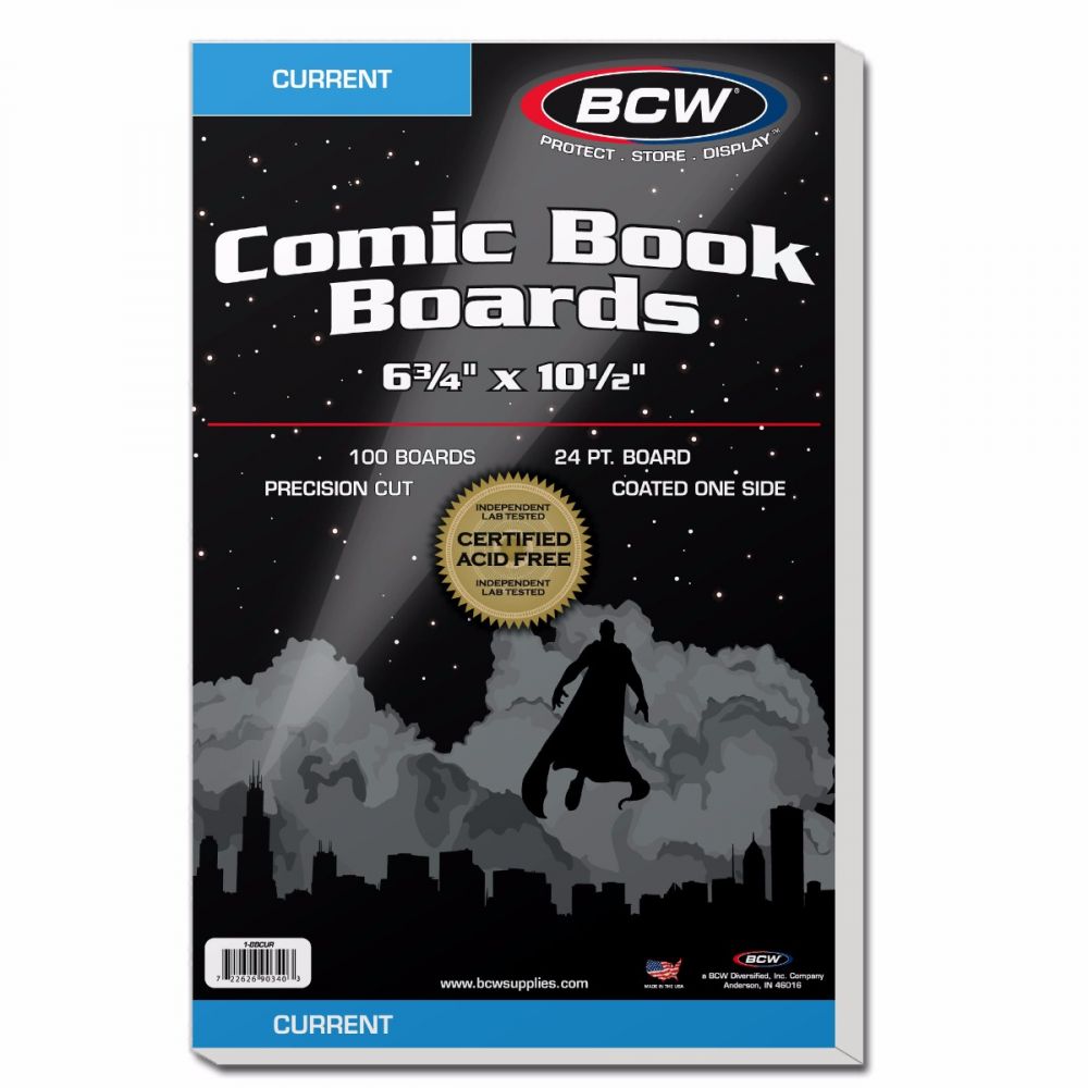 Bcw Current Comic Backing Boards - Comic Supplies - The Hooded Goblin