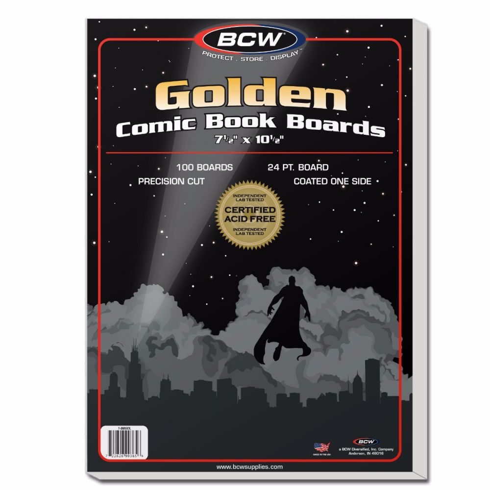 Golden Comic Backing Boards - Comic Supplies - The Hooded Goblin
