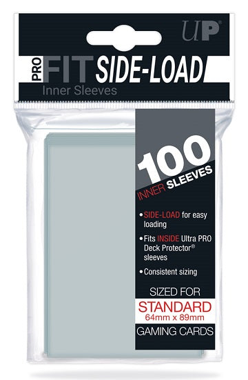 Ultra Pro - Standard Card Sleeves 100Ct - Pro-Fit Side Loading 64Mm X 89Mm - Card Supplies - The Hooded Goblin