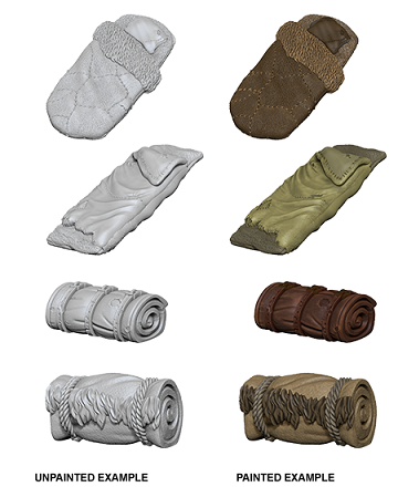 Wizkids Unpainted Minis Wv10 Bedrolls - Roleplaying Games - The Hooded Goblin