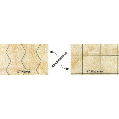 Chessex Role Playing Play Mat: Megamat Double-Sided Reversible Mat For Rpgs And Miniature Figure Games - 34.5 X 48 Inches - Board Game Supplies - The Hooded Goblin