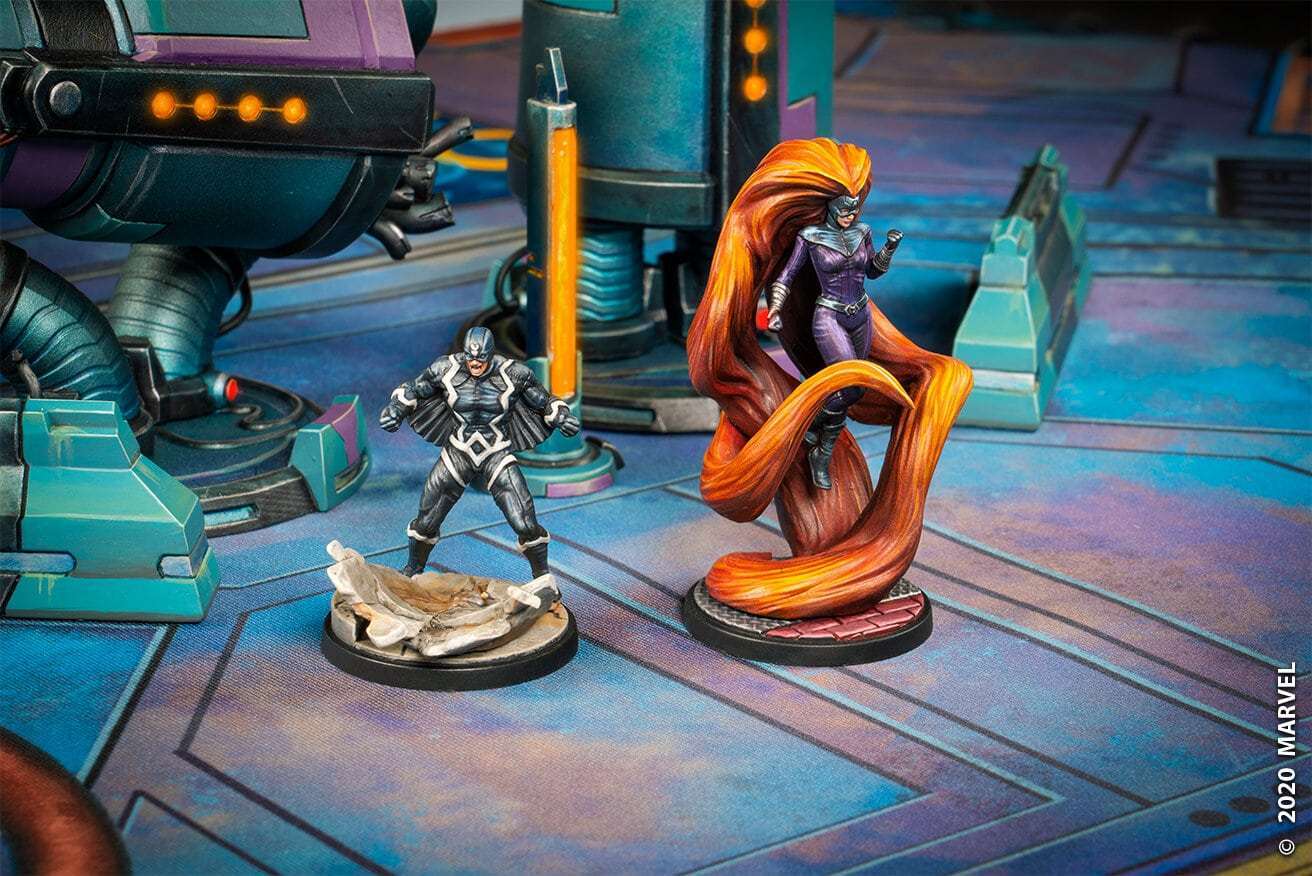 Marvel Crisis Protocol: Black Bolt And Medusa Character Pack - Miniature - The Hooded Goblin