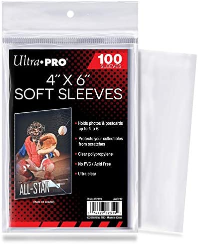 Ultra Pro 4" x 6" Soft Sleeves (100)