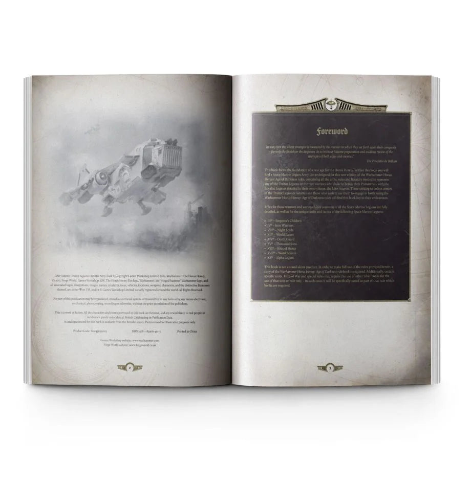 Warhammer 30k: Liber Hereticus – Traitor Legiones Astartes Army Book