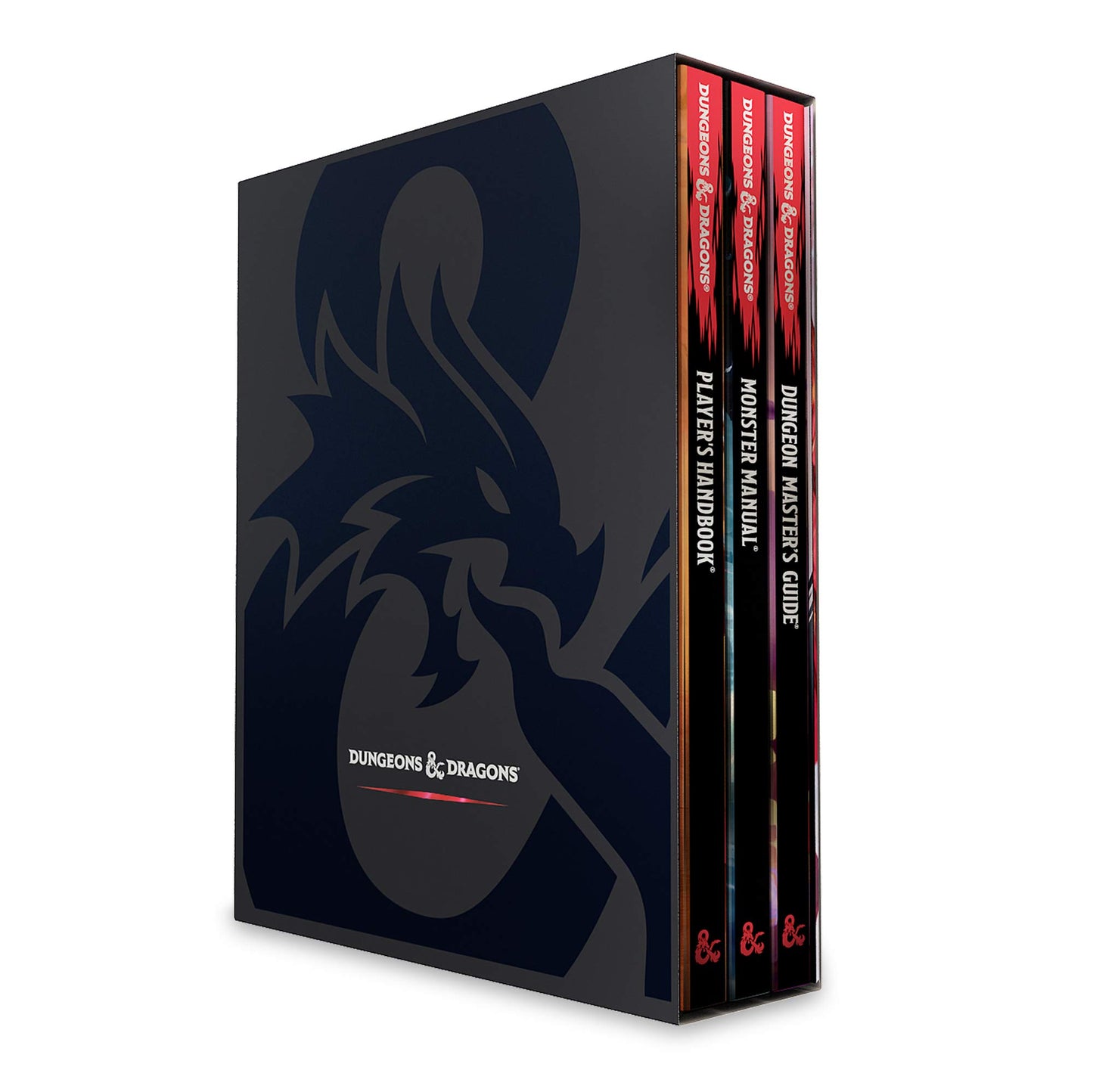 Dungeons & Dragons Core Rulebooks Gift Set (Special Foil Covers Edition With Slipcase, Player'S Handbook, Dungeon Master'S Guide, Monster Manual, Dm Screen) - Roleplaying Games - The Hooded Goblin