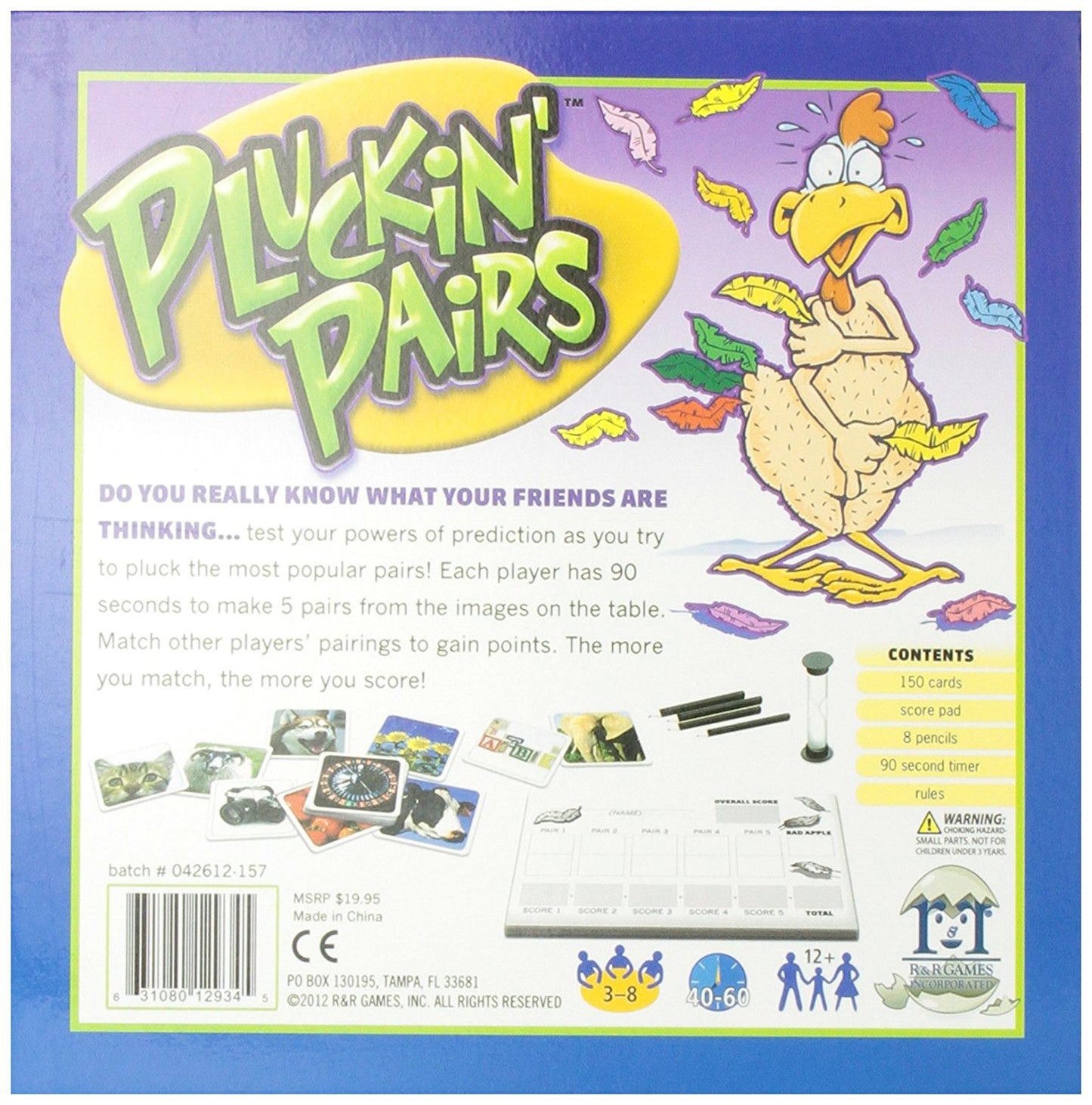 Pluckin' Pairs - Board Game - The Hooded Goblin