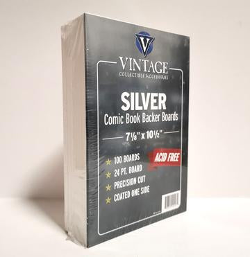 Silver Size - 24pt - 7 1/8" x 10 1/2" - Comic Supplies - The Hooded Goblin