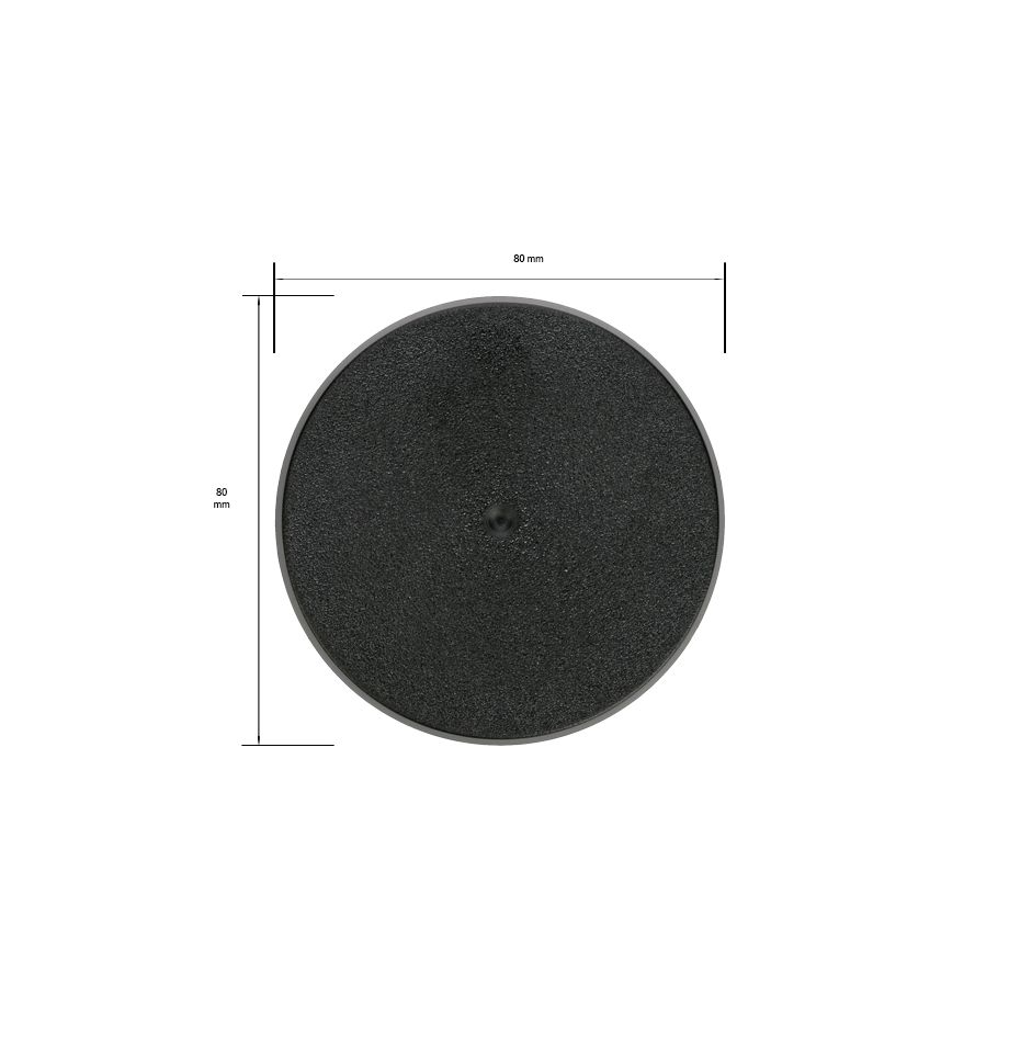 Citadel 80Mm Round Base - Citadel Supplies - The Hooded Goblin