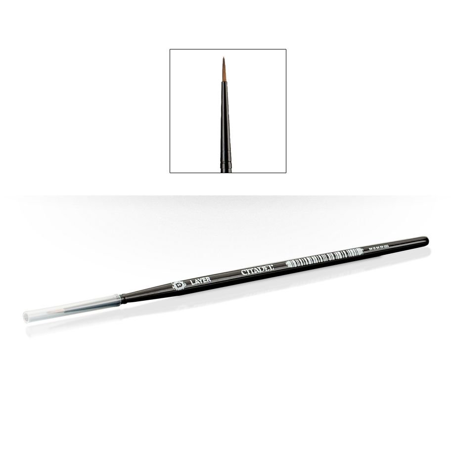 Small Layer Brush - Citadel Painting Supplies - The Hooded Goblin