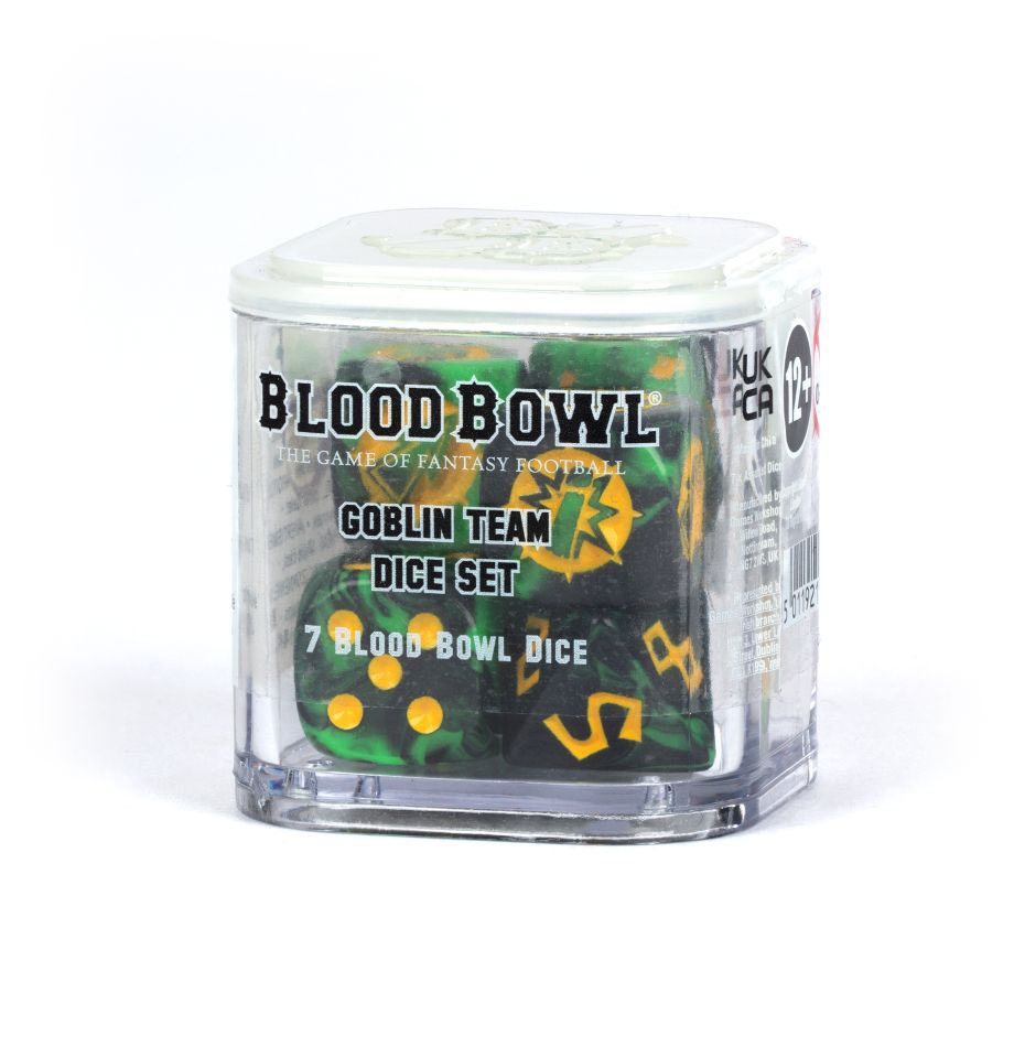 Blood Bowl: Goblin Team Dice Set – The Hooded Goblin