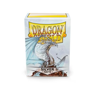 Dragon Shield Sleeves: Matte Silver