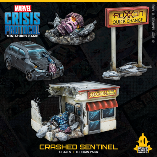 Marvel: Crisis Protocol - Crashed Sentinel Terrain Pack
