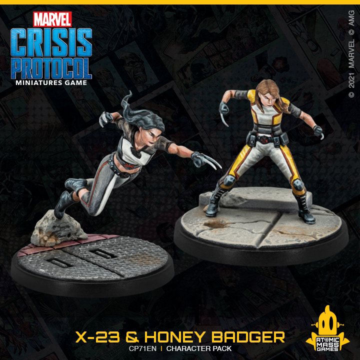 Marvel Crisis Protocol: X-23 & Honey Badger Character Pack