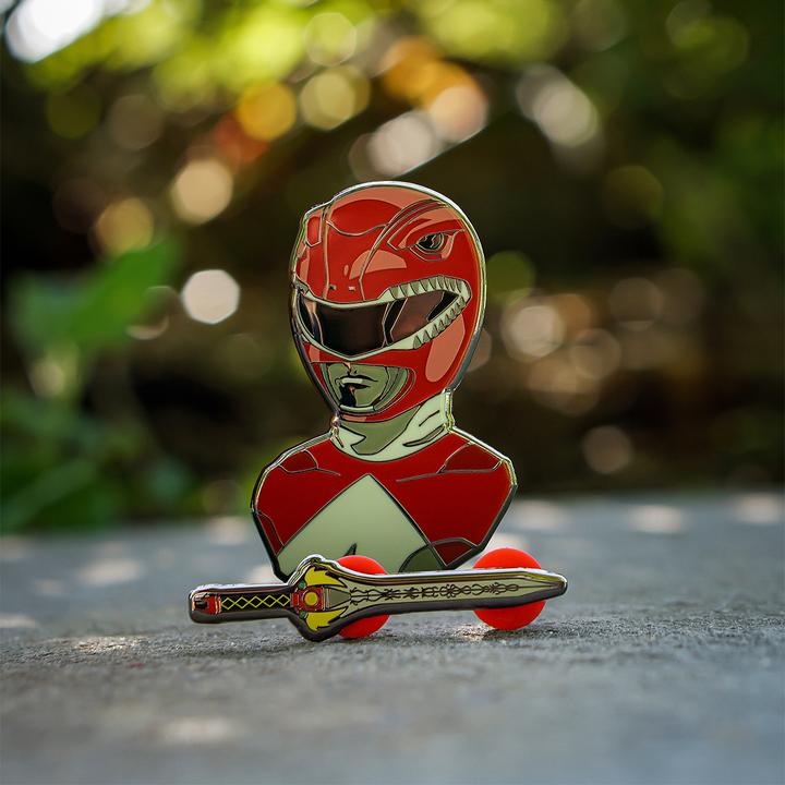 Power Rangers Red Ranger Luxury Enamel Pin - Pin - The Hooded Goblin