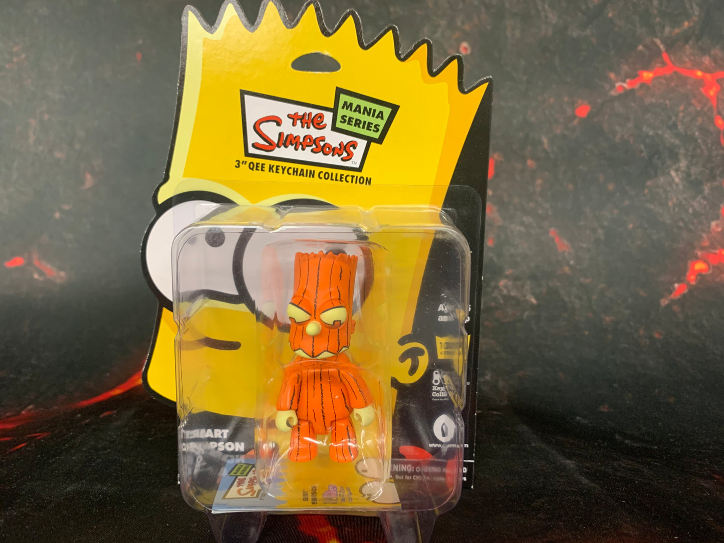 The Simpons Mania Series Bart Simpson Keychain - Action Figure - The Hooded Goblin