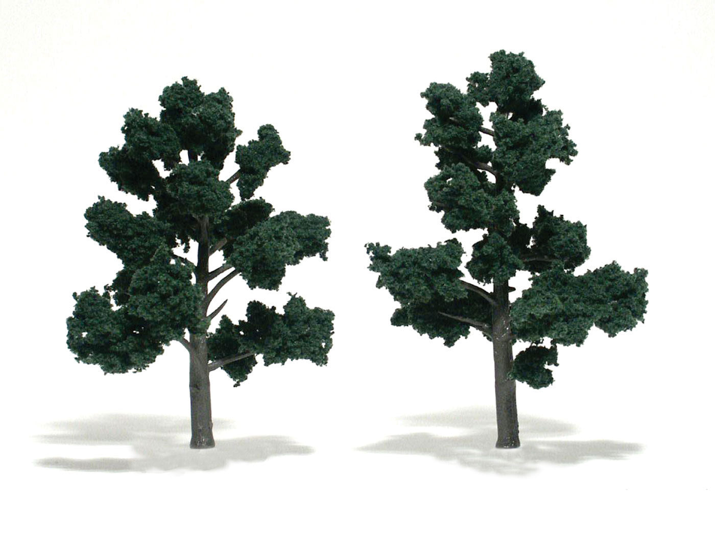 Woodland Scenics: Ready Made Realistic Trees: Dark Green- 2 Trees (5" - 6") - - The Hooded Goblin