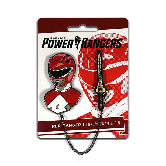 Power Rangers Red Ranger Luxury Enamel Pin - Pin - The Hooded Goblin