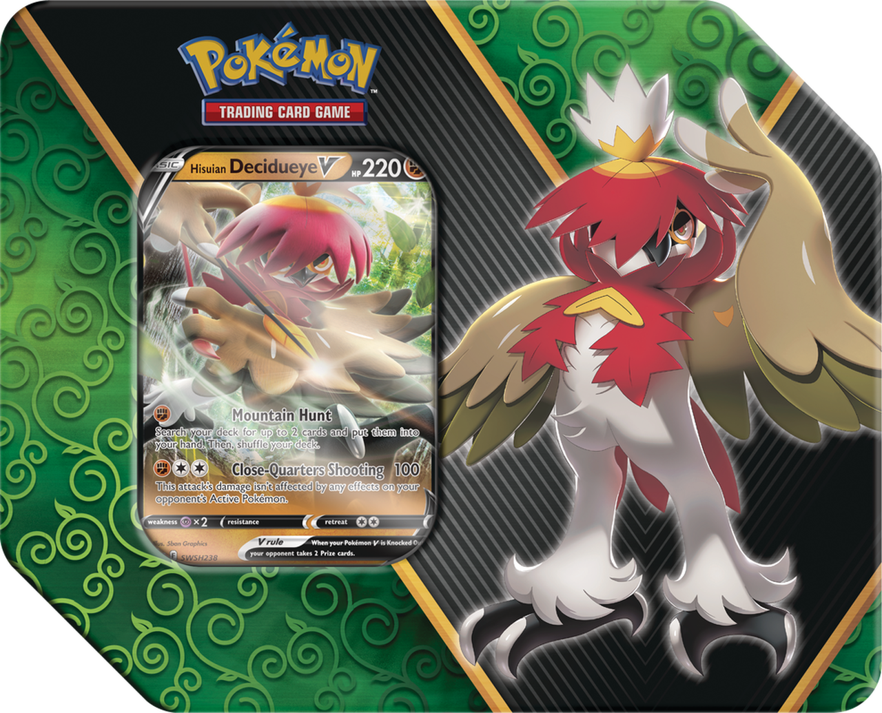 Pokemon TCG: Divergent Powers Tin - Hisuian Decidueye V