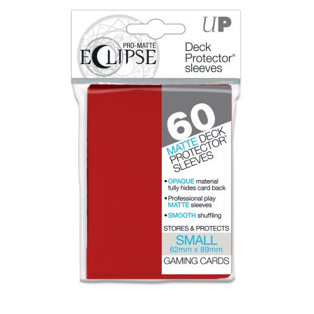 Ultra Pro: Eclipse Deck Protector Apple Red Matte 60Ct - Card Game Supplies - The Hooded Goblin