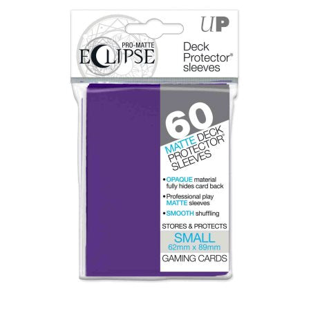 Ultra Pro: Eclipse Deck Protector - Royal Purple Small 60Ct - Card Game Supplies - The Hooded Goblin