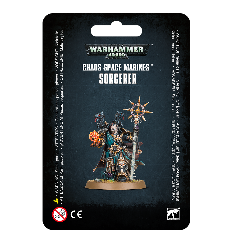 Chaos Space Marines Sorceror - Warhammer: 40k - The Hooded Goblin