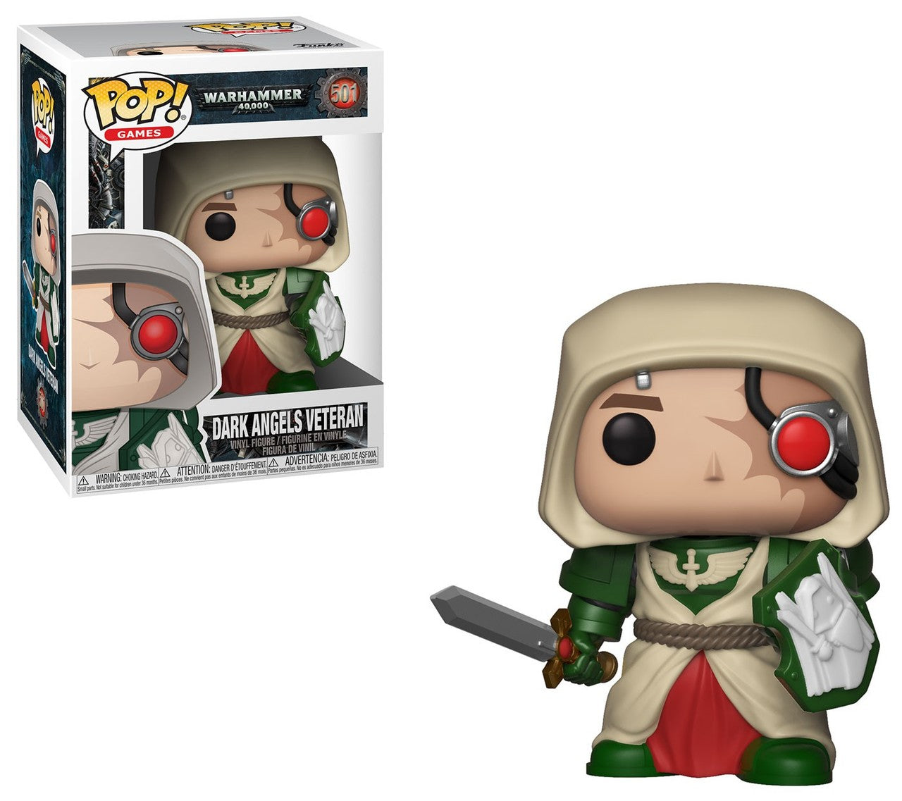 Warhammer 40K Funko Pop! Games Dark Angels Veteran Vinyl Figure - Funko - The Hooded Goblin