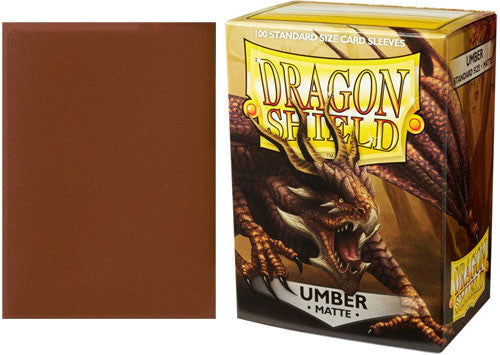 Dragon Shield Sleeves: Matte Umber - Card Supplies - The Hooded Goblin