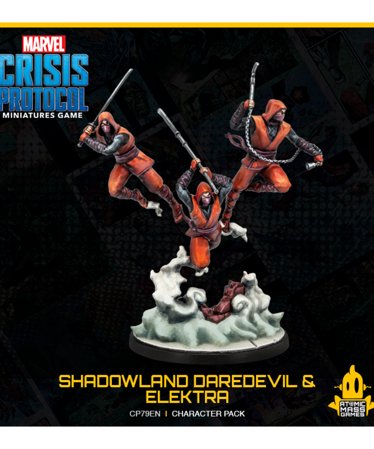 Marvel Crisis Protocol: Shadowland Daredevil & Elektra With Hand Ninjas