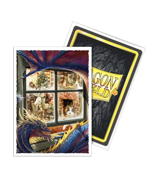 Dragon Shield: Art Matte 'Christmas Dragon Card Sleeves (100Ct) - Card Game Supplies - The Hooded Goblin