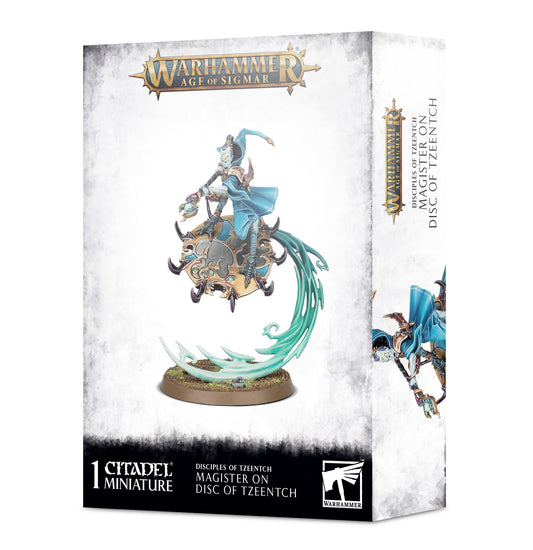 Magister On Disc Of Tzeentch - Warhammer: Age of Sigmar - The Hooded Goblin