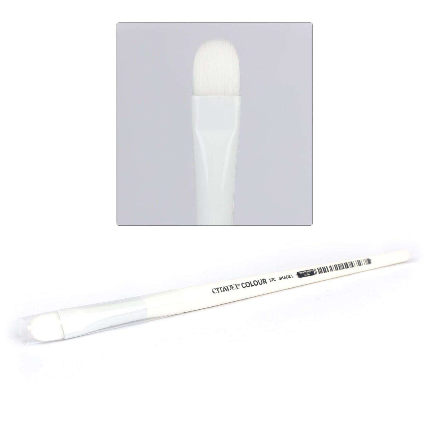 White Synthetic Shade Brush (Large) - Citadel Painting Supplies - The Hooded Goblin