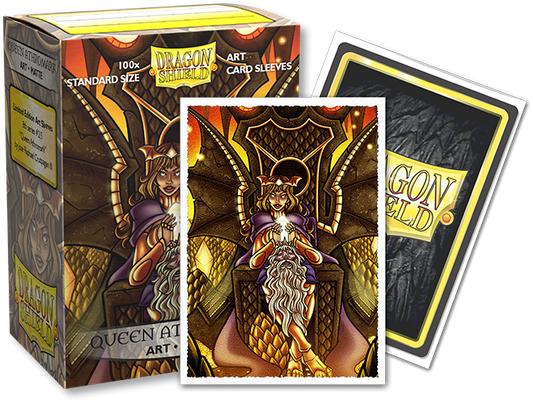 Dragon Shield Sleeves Queen Athromark Matte Art - Card Game Supplies - The Hooded Goblin
