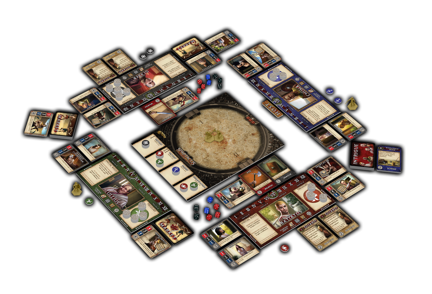 Spartacus A Game of Blood and Treachery - Board Game - The Hooded Goblin