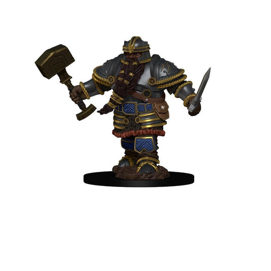 D&D: Icons Of The Realm Premium Figure - Male Dwarf Fighter - Roleplaying Games - The Hooded Goblin