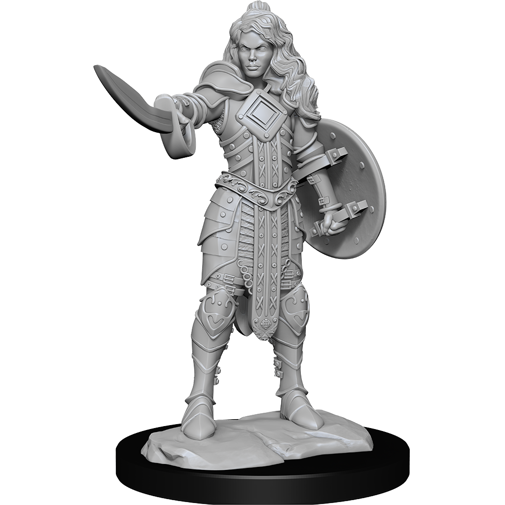 DND Unpainted Minis Wv14 Female Human Champion - Roleplaying Games - The Hooded Goblin