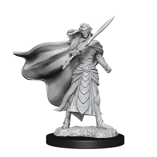 MTG Unpainted Minis Wv14 Elf Fighter & Cleric - - The Hooded Goblin